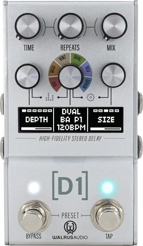 Walrus Audio Mako Series MKII: D1 High-Fidelity Delay