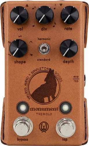 Walrus Audio Monument Harmonic Tap Tremolo Craftsman Series Rare Limited Edition Leather Wrapped