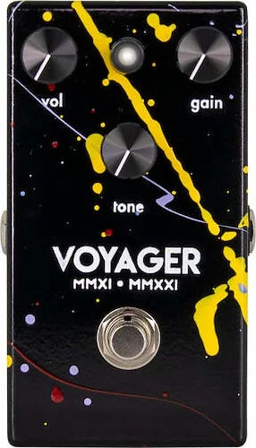 Walrus Audio Voyager Pre-Amp Overdrive, 10-Year Anniversary Splatter Paint (Black) Rare Limited Edition