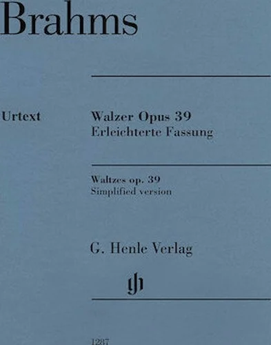 Waltzes Op. 39 - Simplified Arrangement by Brahms