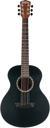 Washburn G-Mini 5 Apprentice Series 7/8 Size Acoustic Guitar. Black Matte