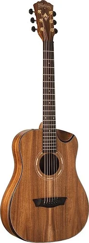 Washburn G-Mini 55 Comfort Series 7/8 Size Grand Auditorium Acoustic Guitar. KOA
