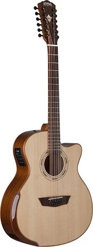 Washburn G15SCE-12 Comfort Deluxe Series 12 String Grand Auditorium Acoustic Electic Grand Guitar.