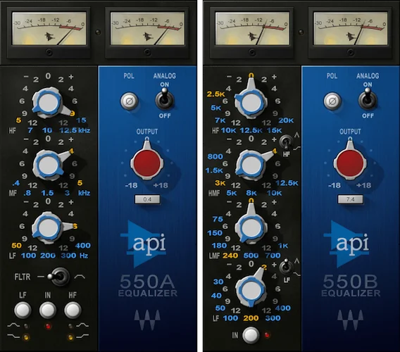 Waves API 550	 (Download) <br>Shape Your Tone with Exceptional EQ Curves