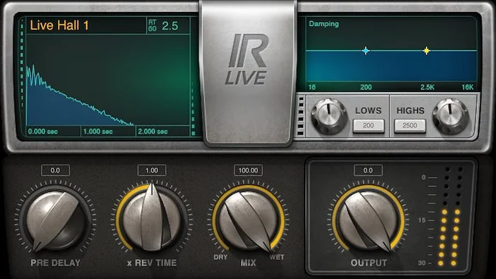 Waves IR-Live Convolution Reverb	 (Download) <br>Bring the Realism of Convolution Reverb to Live Sound