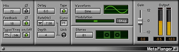 Waves MetaFlanger	 (Download) <br>Classic Tape Flanging Effects for Vocals and Beyond