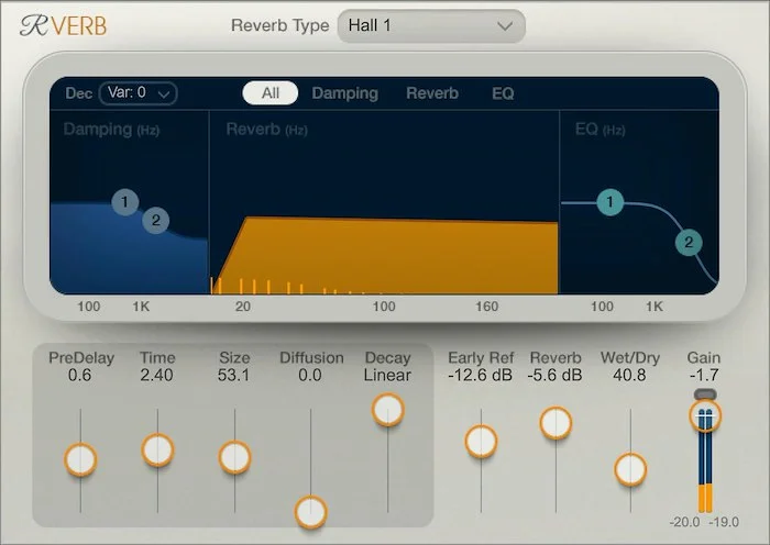 Waves Renaissance Reverb	 (Download) <br>The Ethereal Sound of Algorithmic Reverb