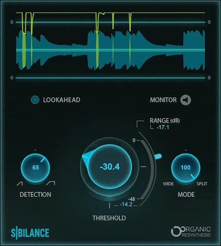 Waves Sibilance	 (Download) <br>Breakthrough DeEsser Optimized for Vocal Brightness and Tone