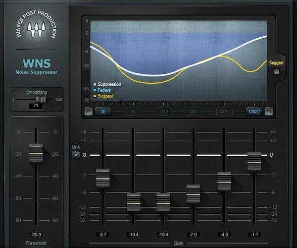 Waves WNS Noise Suppressor (Download) <br>Clean Up Vocals—Quickly, Gently, and Effectively