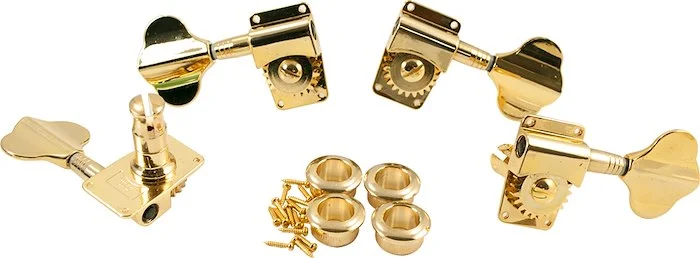 WD 2 Per Side Deluxe Bass Tuning Machines Gold