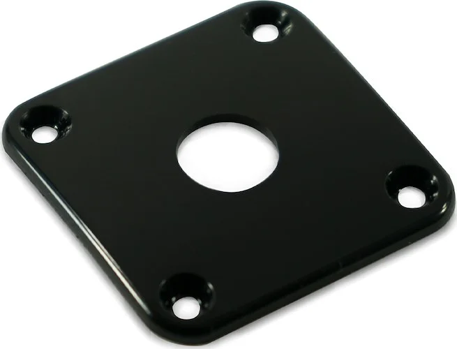 WD Contoured Square Jack Plate For Gibson Les Paul Black