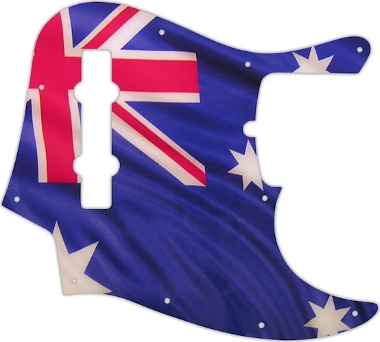 WD Custom Pickguard For American Made Fender 5 String Jazz Bass #G13 Aussie Flag Graphic
