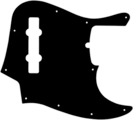 WD Custom Pickguard For American Made Fender 5 String Jazz Bass #01 Black