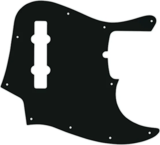 WD Custom Pickguard For American Made Fender 5 String Jazz Bass #01A Black Acrylic