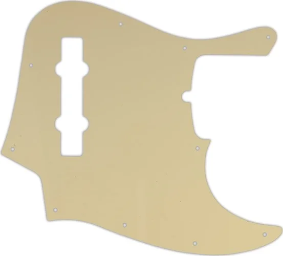 WD Custom Pickguard For American Made Fender 5 String Jazz Bass #06T Cream Thin