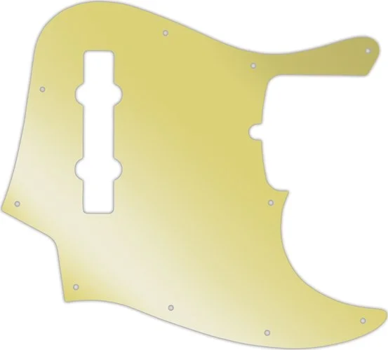 WD Custom Pickguard For American Made Fender 5 String Jazz Bass #10GD Gold Mirror