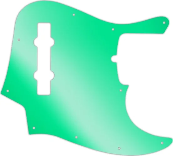 WD Custom Pickguard For American Made Fender 5 String Jazz Bass #10GR Green Mirror