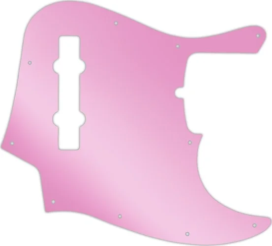 WD Custom Pickguard For American Made Fender 5 String Jazz Bass #10P Pink Mirror