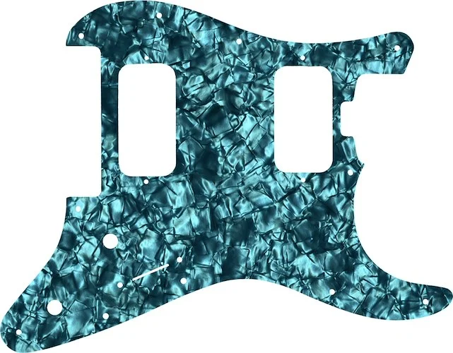 WD Custom Pickguard For Charvel 2010-Present Made In Mexico Pro-Mod So-Cal Style 1 HH FR #28AQ Aqua Pearl/Black/White/Black