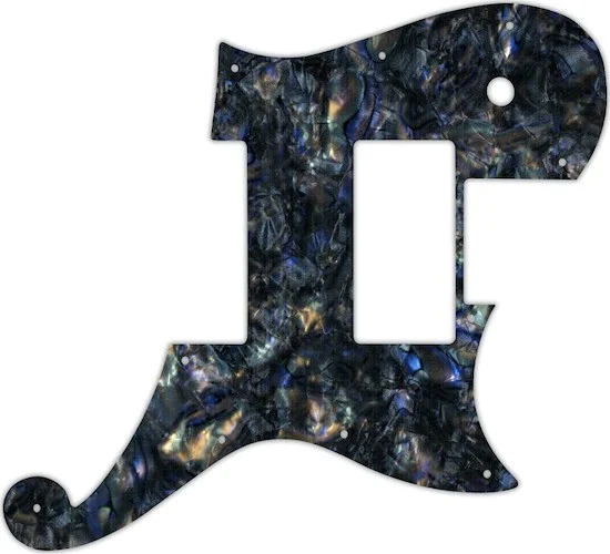 WD Custom Pickguard For D'Angelico Deluxe Atlantic #35 Black Abalone