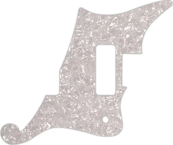 WD Custom Pickguard For D'Angelico Deluxe Bedford #28 White Pearl/White/Black/White