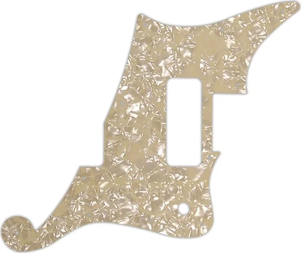 WD Custom Pickguard For D'Angelico Deluxe Bedford #28C Cream Pearl/Cream/Black/Cream