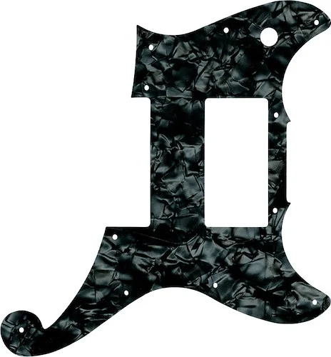 WD Custom Pickguard For D'Angelico Deluxe Brighton #28JBK Jet Black Pearl