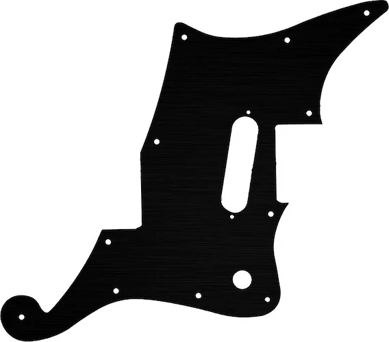 WD Custom Pickguard For D'Angelico Premier Bedford With Tremolo #27 Simulated Black Anodized