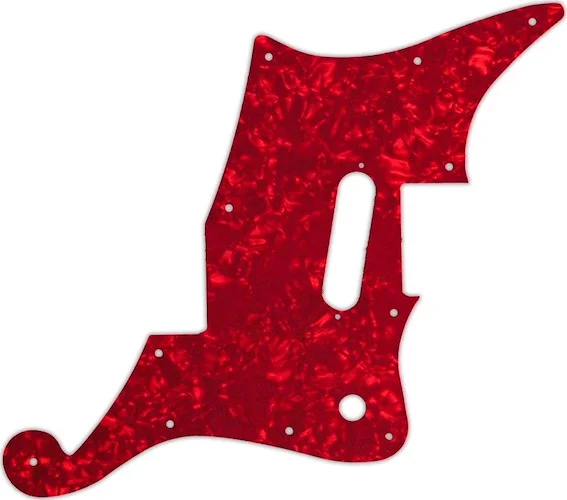 WD Custom Pickguard For D'Angelico Premier Bedford With Tremolo #28R Red Pearl/White/Black/White