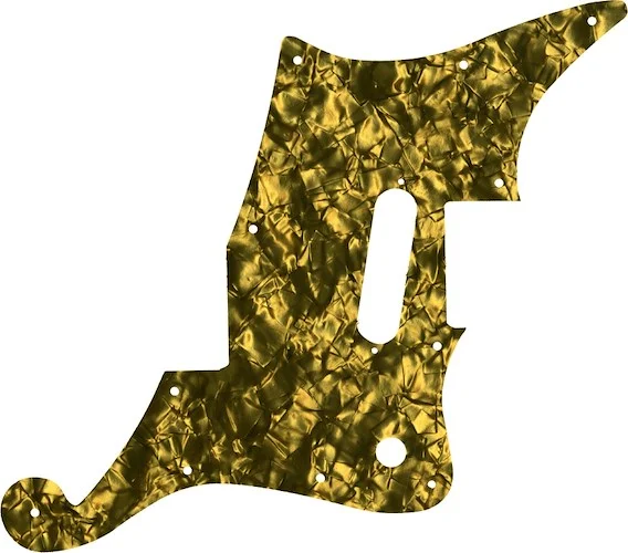 WD Custom Pickguard For D'Angelico Premier Bedford With Tremolo #28GD Gold Pearl/Black/White/Black