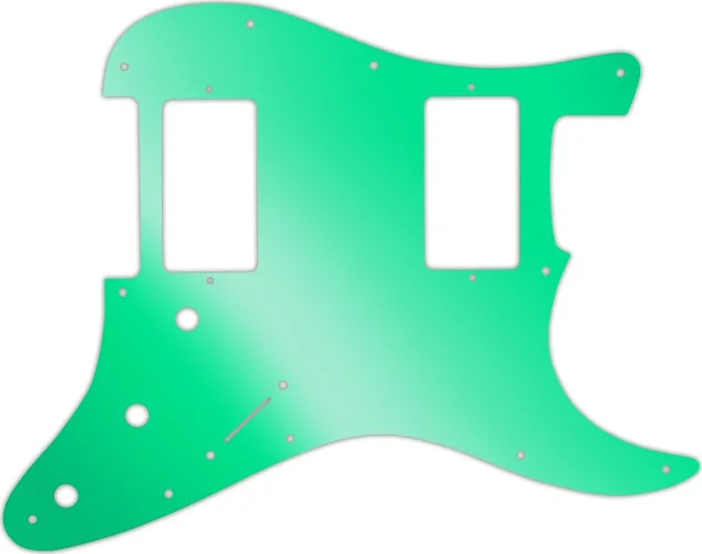 WD Custom Pickguard For Dual Humbucker Fender Stratocaster #10GR Green Mirror
