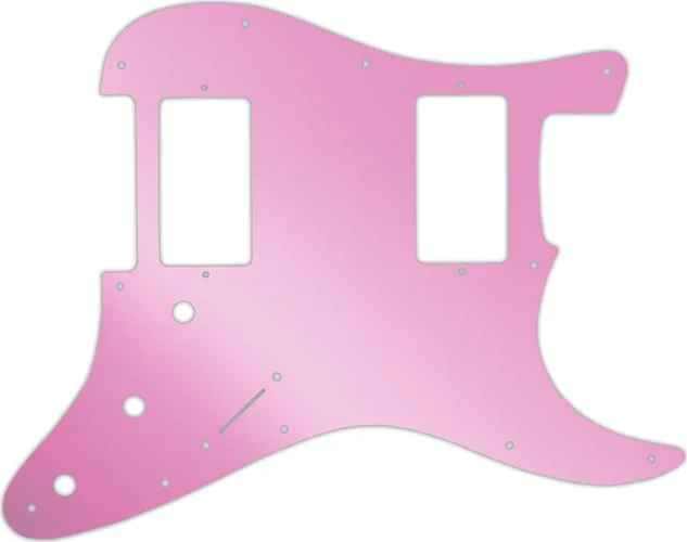 WD Custom Pickguard For Dual Humbucker Fender Stratocaster #10P Pink Mirror