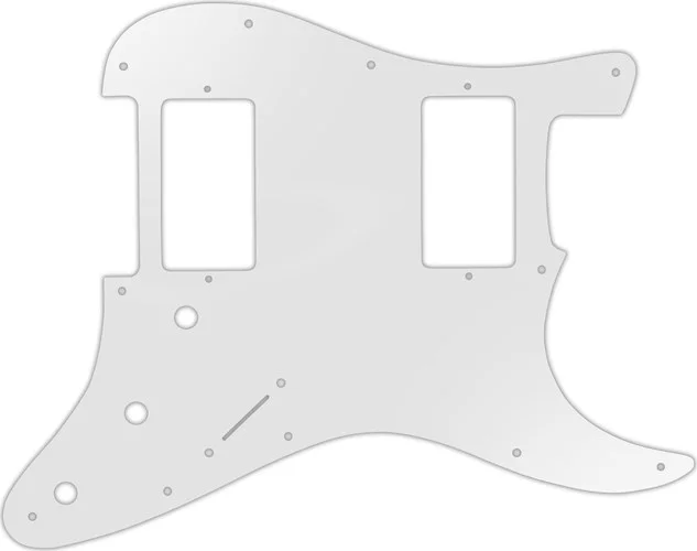 WD Custom Pickguard For Dual Humbucker Fender Stratocaster #22 Translucent Milk White