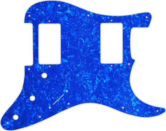 WD Custom Pickguard For Dual Humbucker Fender Stratocaster #28BU Blue Pearl/White/Black/White