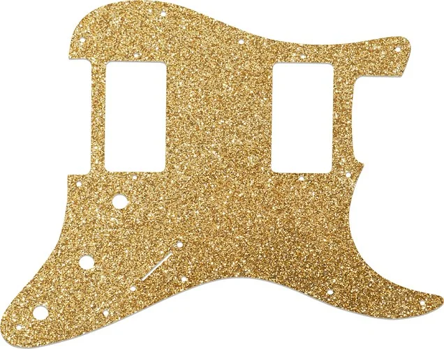 WD Custom Pickguard For Dual Humbucker Fender Stratocaster #60RGS Rose Gold Sparkle 