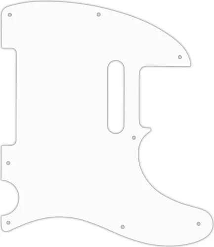 WD Custom Pickguard For Fender 1954-Present USA or 2002-Present Made In Mexico Telecaster #02M White