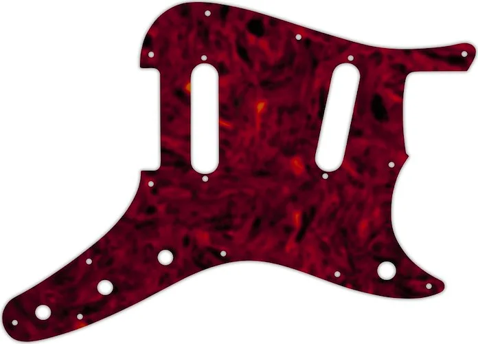 WD Custom Pickguard For Fender 1956-1964 Duo-Sonic #05T Tortoise Shell Solid (Semi-Transparent)