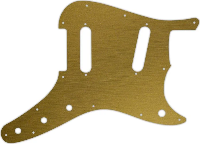 WD Custom Pickguard For Fender 1956-1964 Duo-Sonic #14 Simulated Brushed Gold/Black PVC