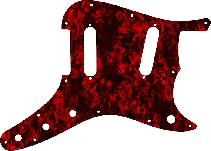 WD Custom Pickguard For Fender 1956-1964 Duo-Sonic 12 Hole #28DRP Dark Red Pearl/Black/White/Black