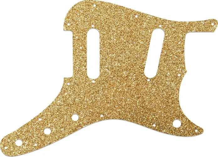 WD Custom Pickguard For Fender 1956-1964 Duo-Sonic 12 Hole #60RGS Rose Gold Sparkle 