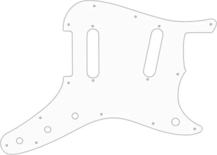 WD Custom Pickguard For Fender 1956-1964 Duo-Sonic 12 Hole #04R White/Red/White