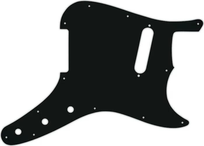 WD Custom Pickguard For Fender 1957-1976 Musicmaster #01A Black Acrylic