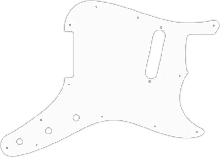 WD Custom Pickguard For Fender 1957-1976 Musicmaster #02 White