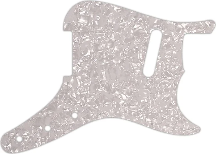 WD Custom Pickguard For Fender 1957-1976 Musicmaster #28 White Pearl/White/Black/White