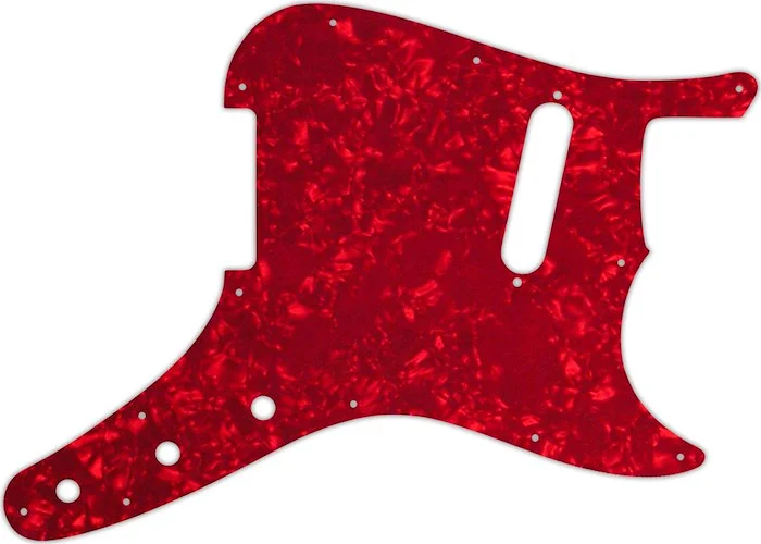 WD Custom Pickguard For Fender 1957-1976 Musicmaster #28R Red Pearl/White/Black/White