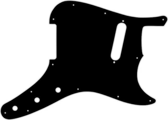 WD Custom Pickguard For Fender 1957-1976 Musicmaster #29T Matte Black Thin