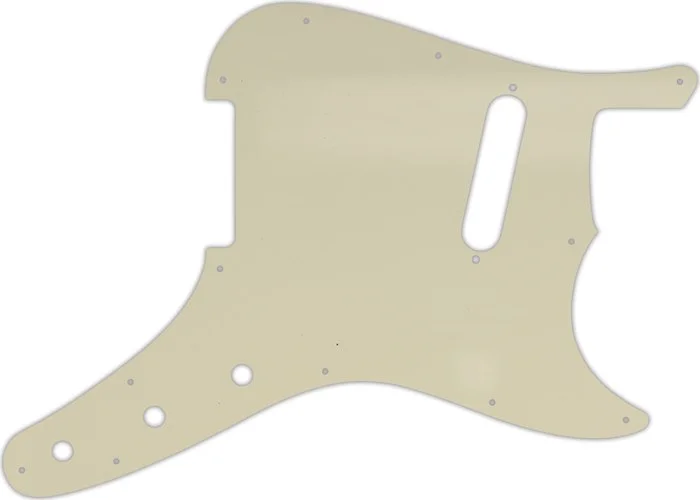 WD Custom Pickguard For Fender 1957-1976 Musicmaster #55T Parchment Thin