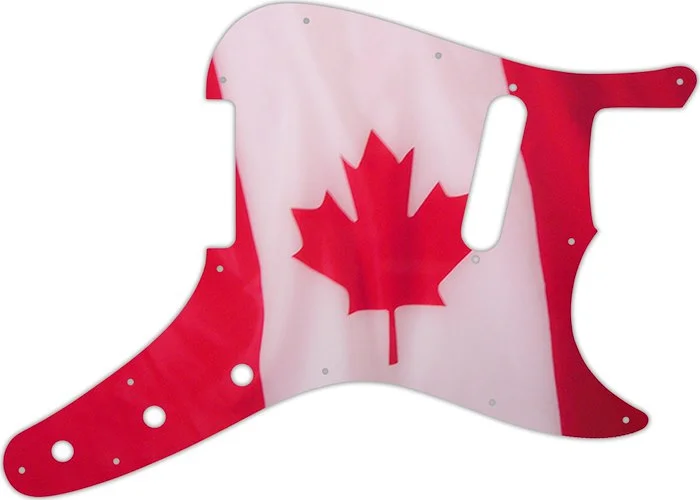 WD Custom Pickguard For Fender 1957-1976 Musicmaster #G11 Canadian Flag Graphic