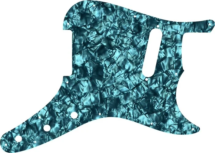 WD Custom Pickguard For Fender 1957-1976 Musicmaster #28AQ Aqua Pearl/Black/White/Black