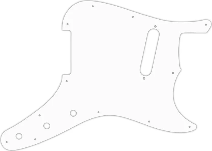 WD Custom Pickguard For Fender 1957-1976 Musicmaster #04R White/Red/White